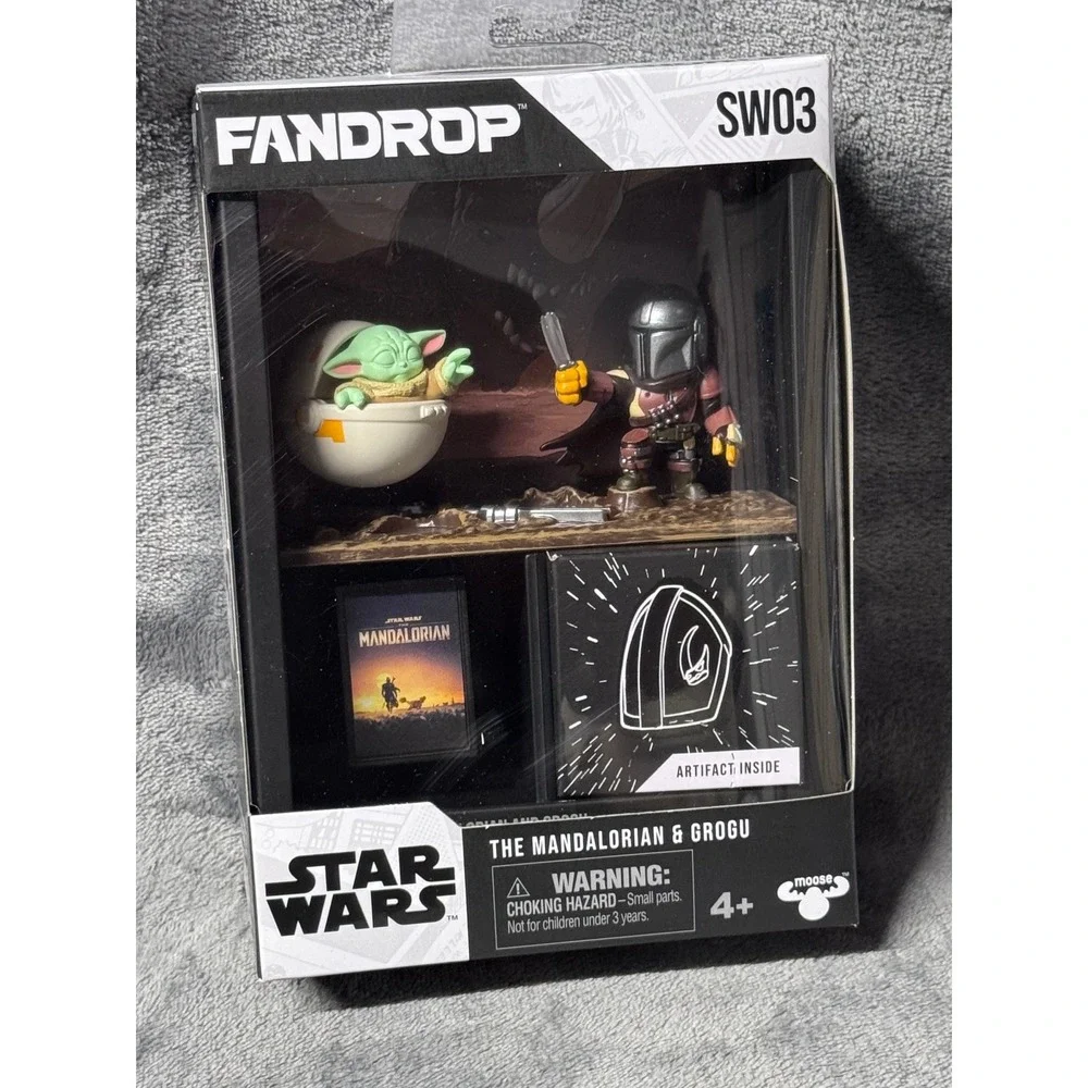 Star Wars FANDROP SW03 The Mandalorian & Grogu Moose Toys Diorama New Artifact
